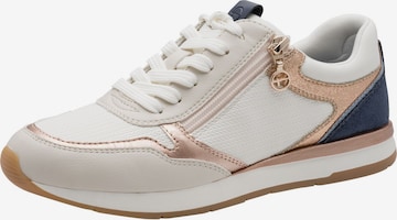 Baskets basses Tamaris en blanc : devant