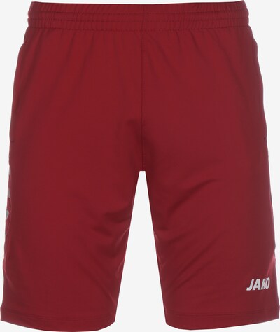 JAKO Workout Pants in Light grey / Carmine red / White, Item view