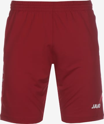 JAKO Regular Workout Pants in Red: front