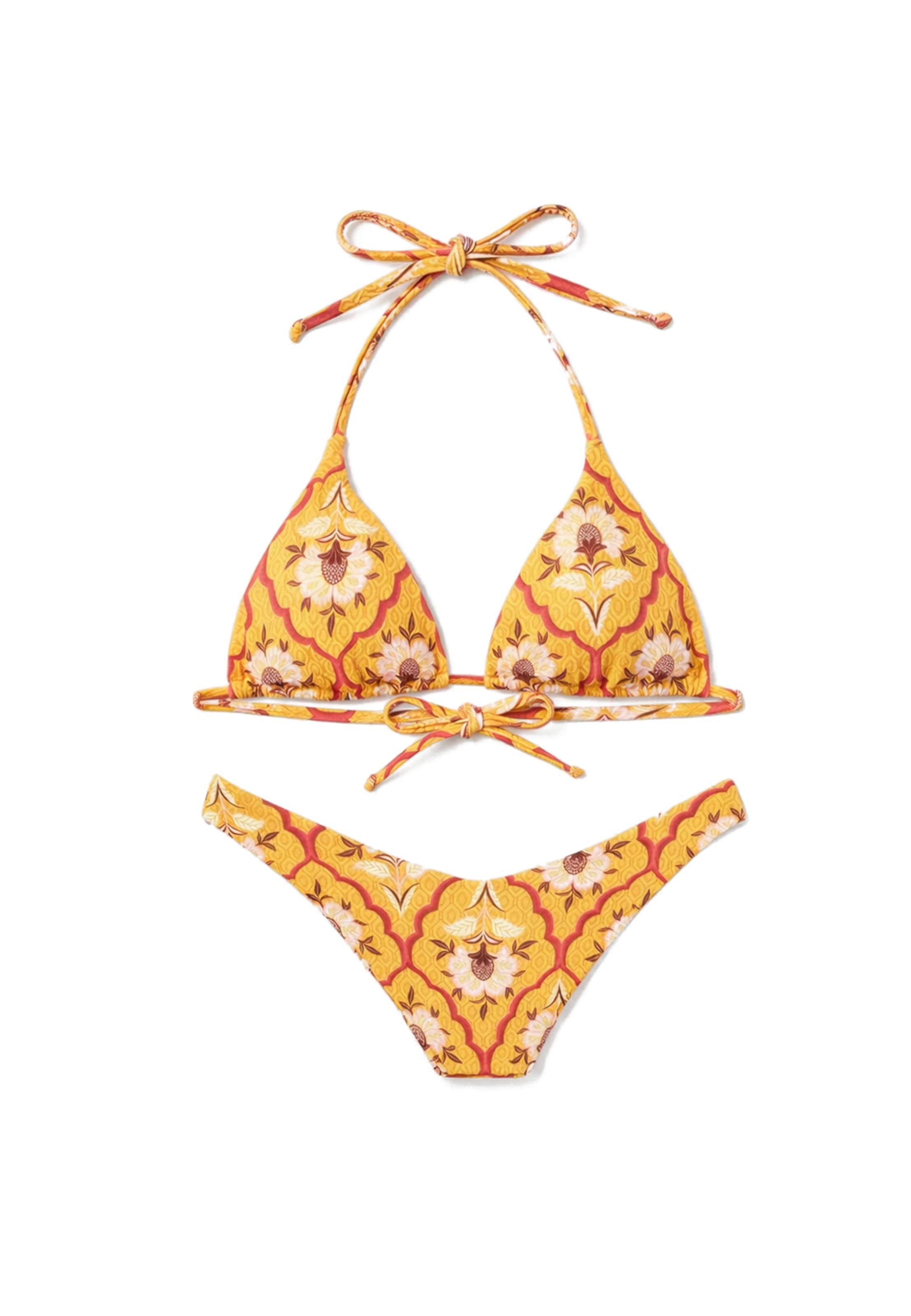 Gisela Triangel Bikini in Geel