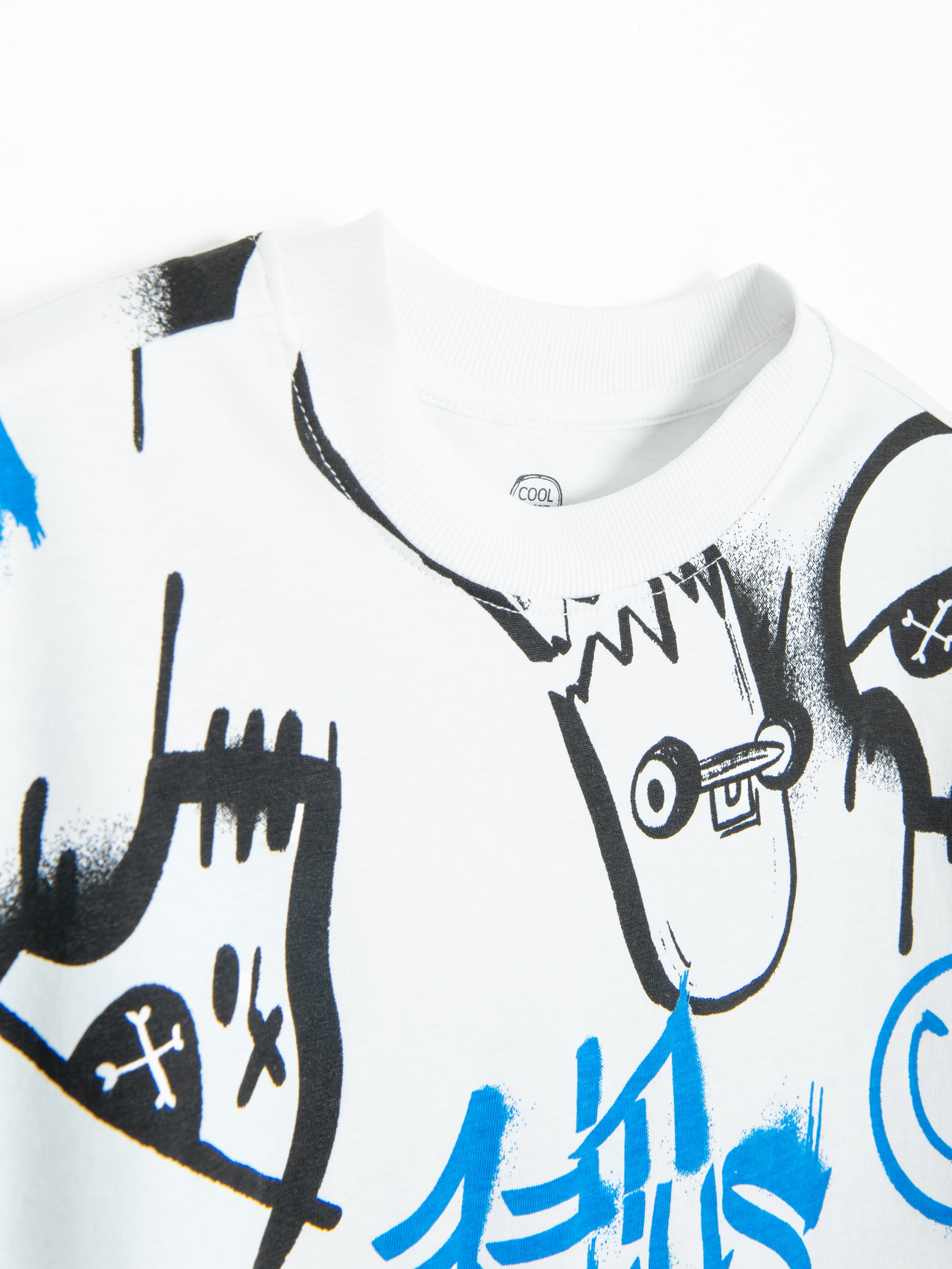 T-Shirt Cool Club en blanc