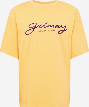 Grimey T-Shirt 'DUST STORM' in Gelb: predná strana
