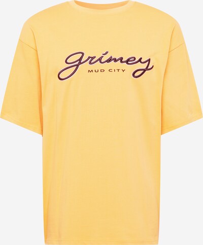 Grimey T-Shirt 'DUST STORM' in gelb / aubergine / dunkelrot, Produktansicht