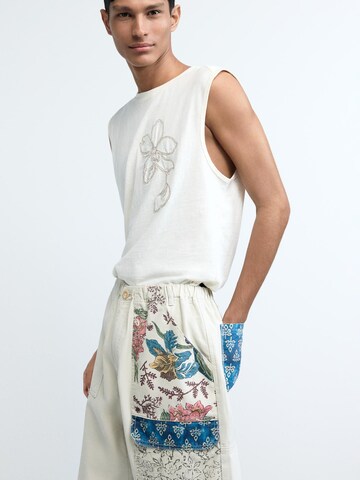 Desigualregular Cargo hlače - bijela boja