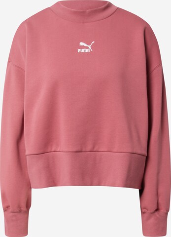 PUMA Sweatshirt 'Classics' in Roze: voorkant