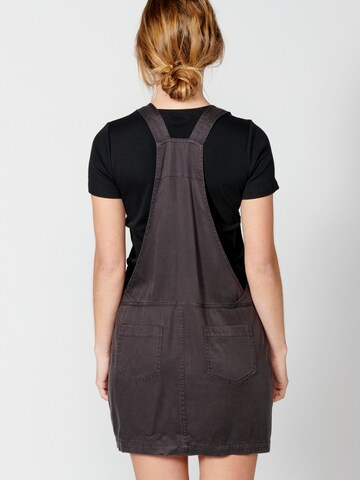 KOROSHI Dungaree skirt in Black