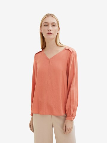 TOM TAILOR Blouse in Orange: front