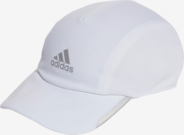 ADIDAS SPORTSWEAR - Gorra deportiva 'Aeroready Mesh Runner' en blanco: frente