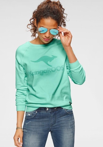 KangaROOS Sweatshirt in Groen: voorkant