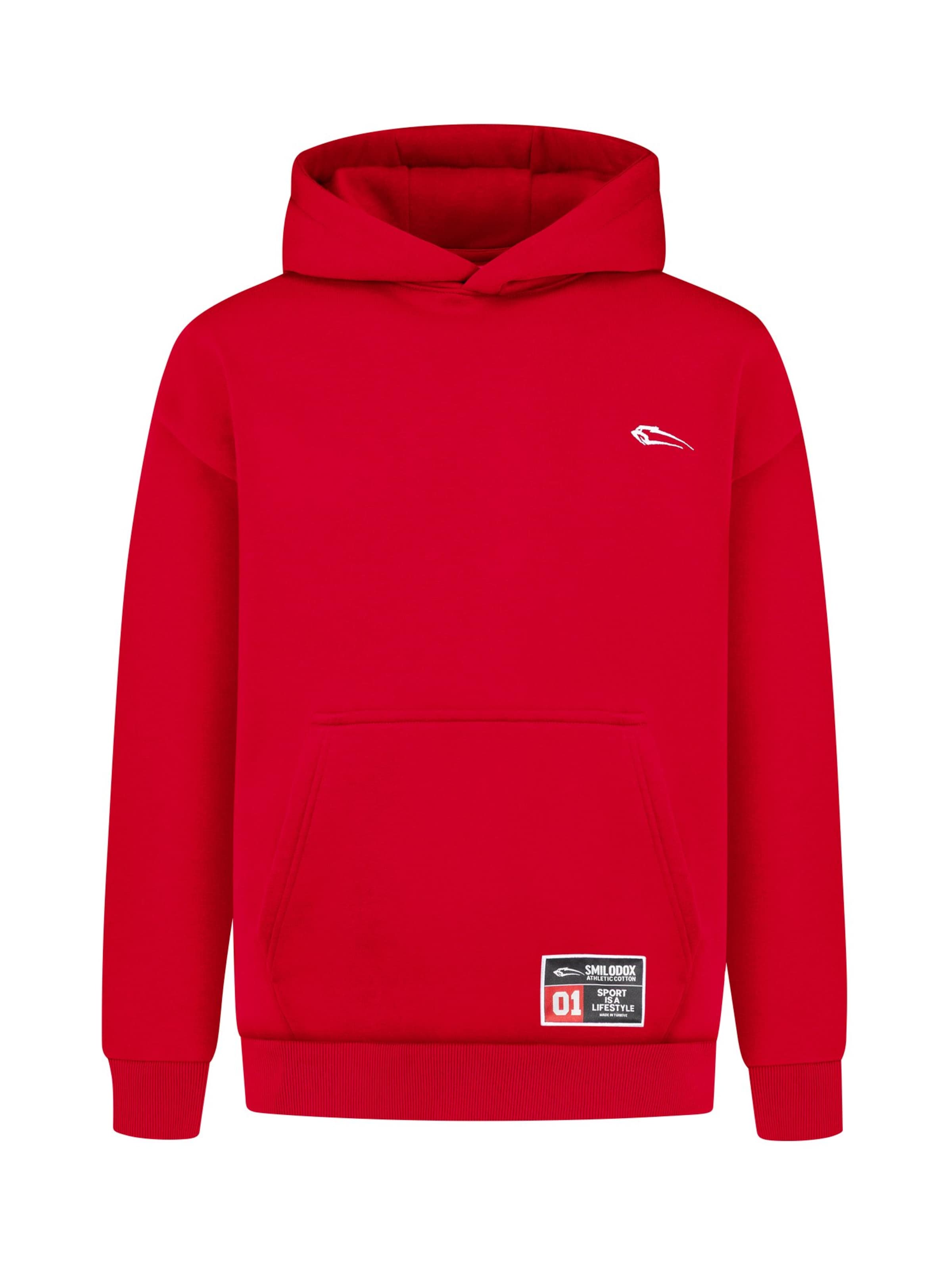 Smilodox Sweatshirt in Red: front