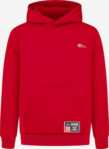 Smilodox Hoodie Rayk Casual Comfort in Rot: Vorderseite