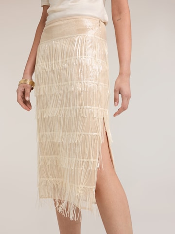 Jupe MOTIVI en beige
