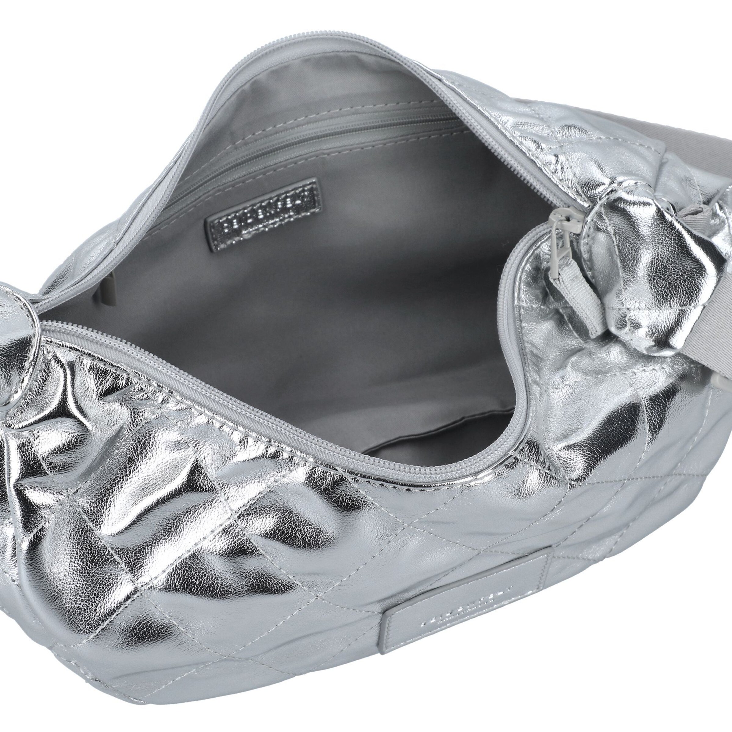 Seidenfelt Crossbody bag 'Evenes' in Silver