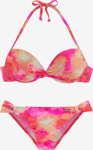 VENICE BEACH Push-up Bikini | oranžna barva: sprednja stran