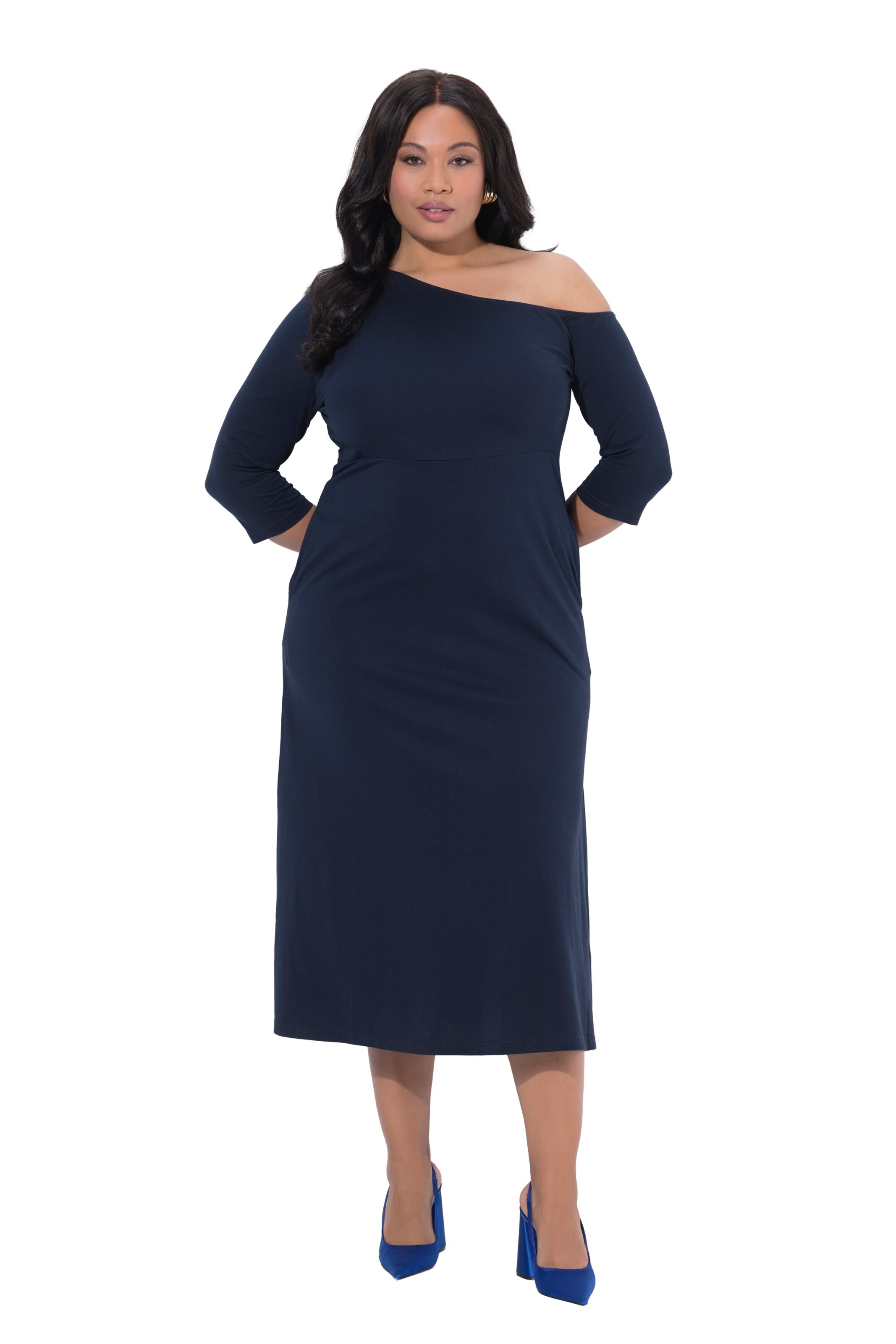 Ulla Popken Dress in Blue: front