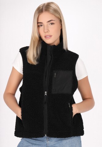 Schmuddelwedda Vest in Black: front