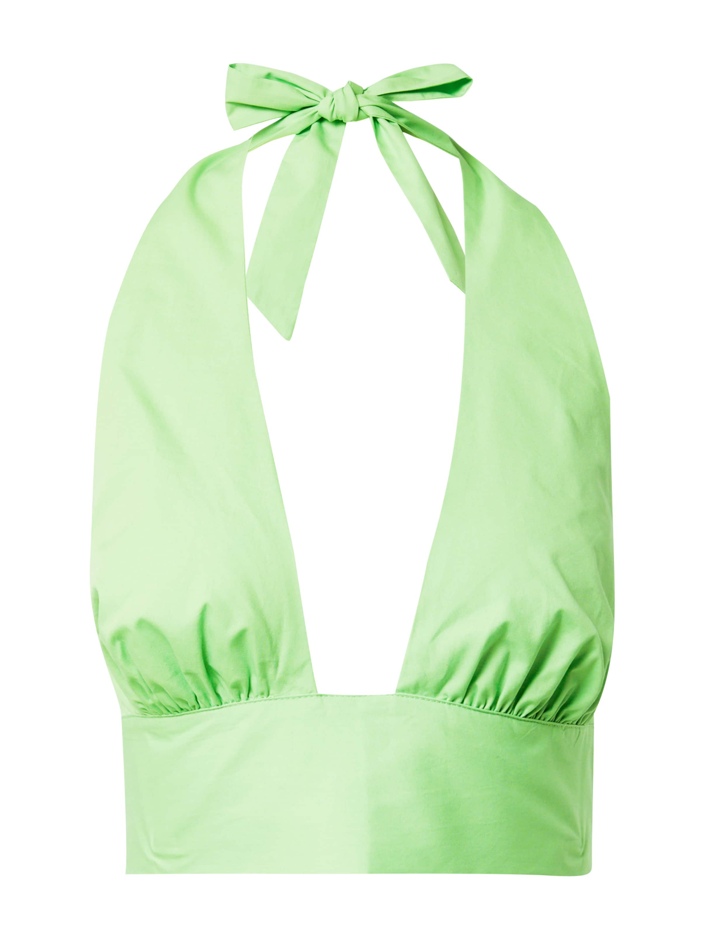 ABOUT YOU x Laura Giurcanu Topp 'Feline', värv roheline: eest vaates