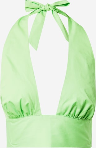 ABOUT YOU x Laura Giurcanu Top 'Feline' in Green: front