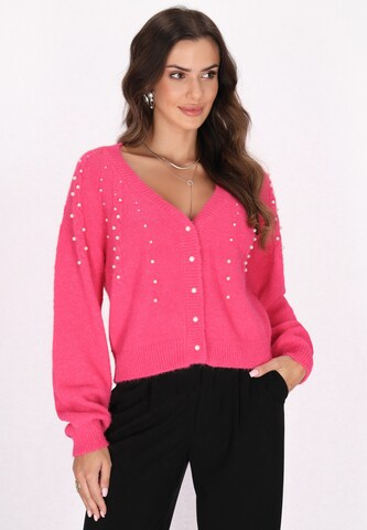 Giacchetta di faina in rosa: frontale
