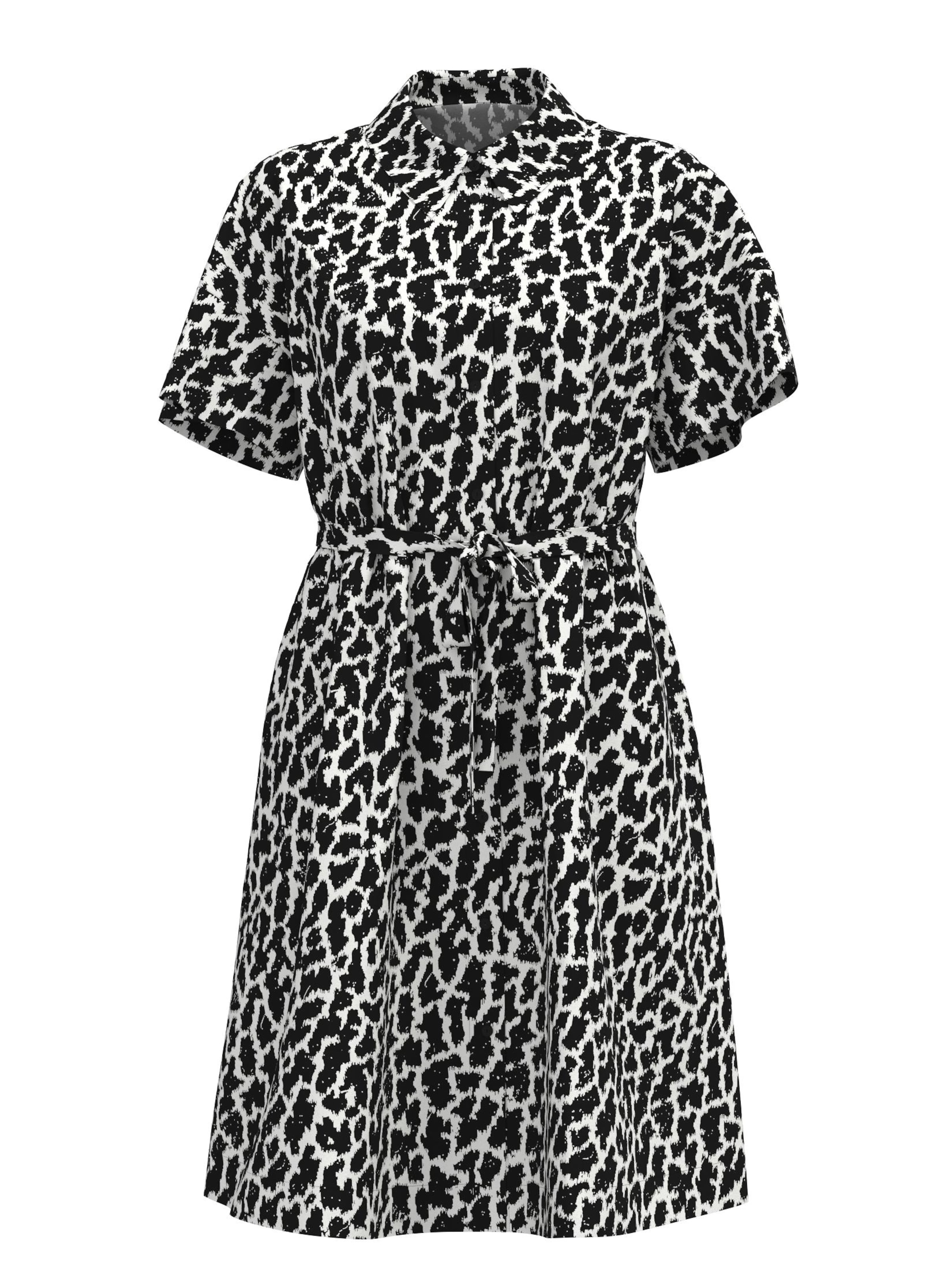 Robe-chemise OBJECT en noir : devant