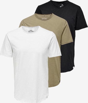 Only & Sons Shirt 'BENNE' in Beige: front