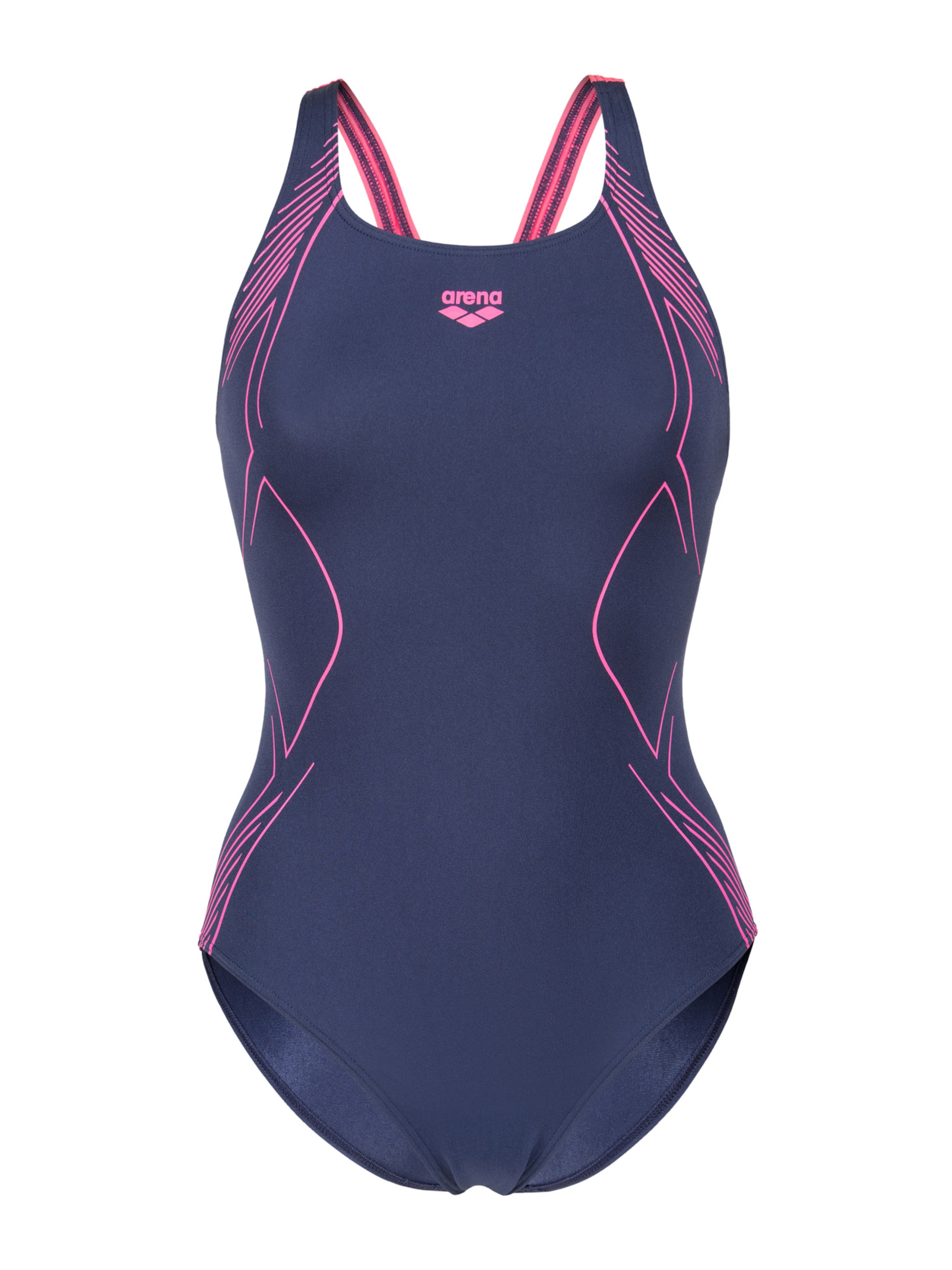 ARENA - Bustier Traje de baño 'Graphic Swim Pro Back' en azul: frente