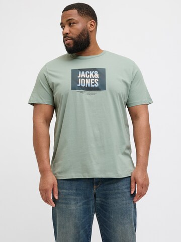 Jack & Jones PlusMajica 'JJHUDSON' - zelena boja: prednji dio