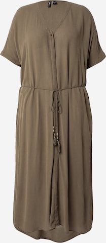 Vero Moda CurveKošulja haljina 'VMCbente' - zelena boja: prednji dio