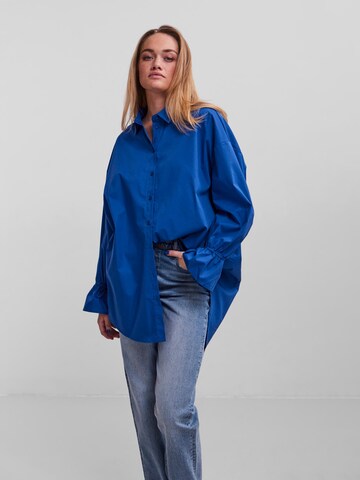 PIECES Blouse 'Essi' in Blue: front