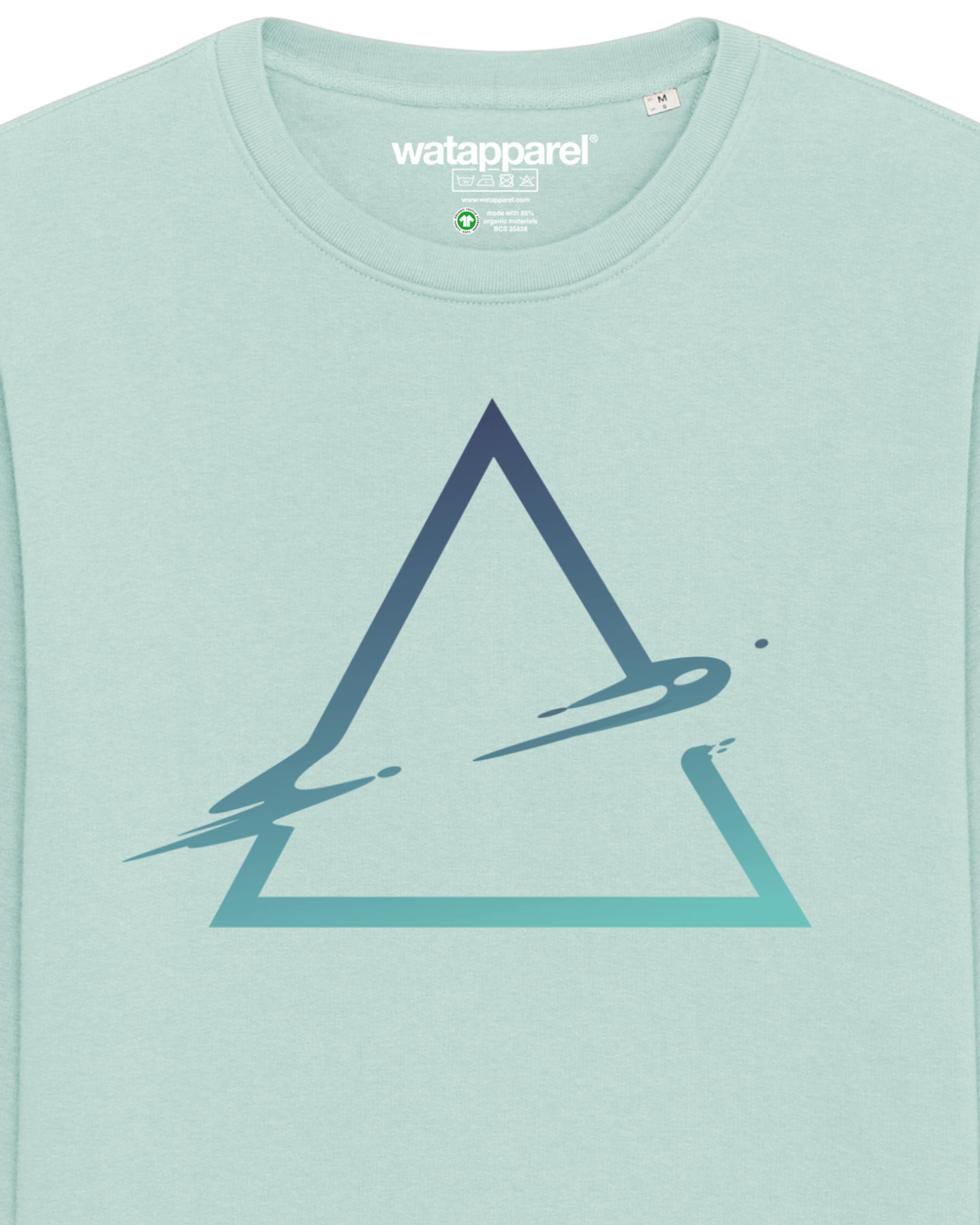 Sweat-shirt ' Triangle ' Watapparel en bleu