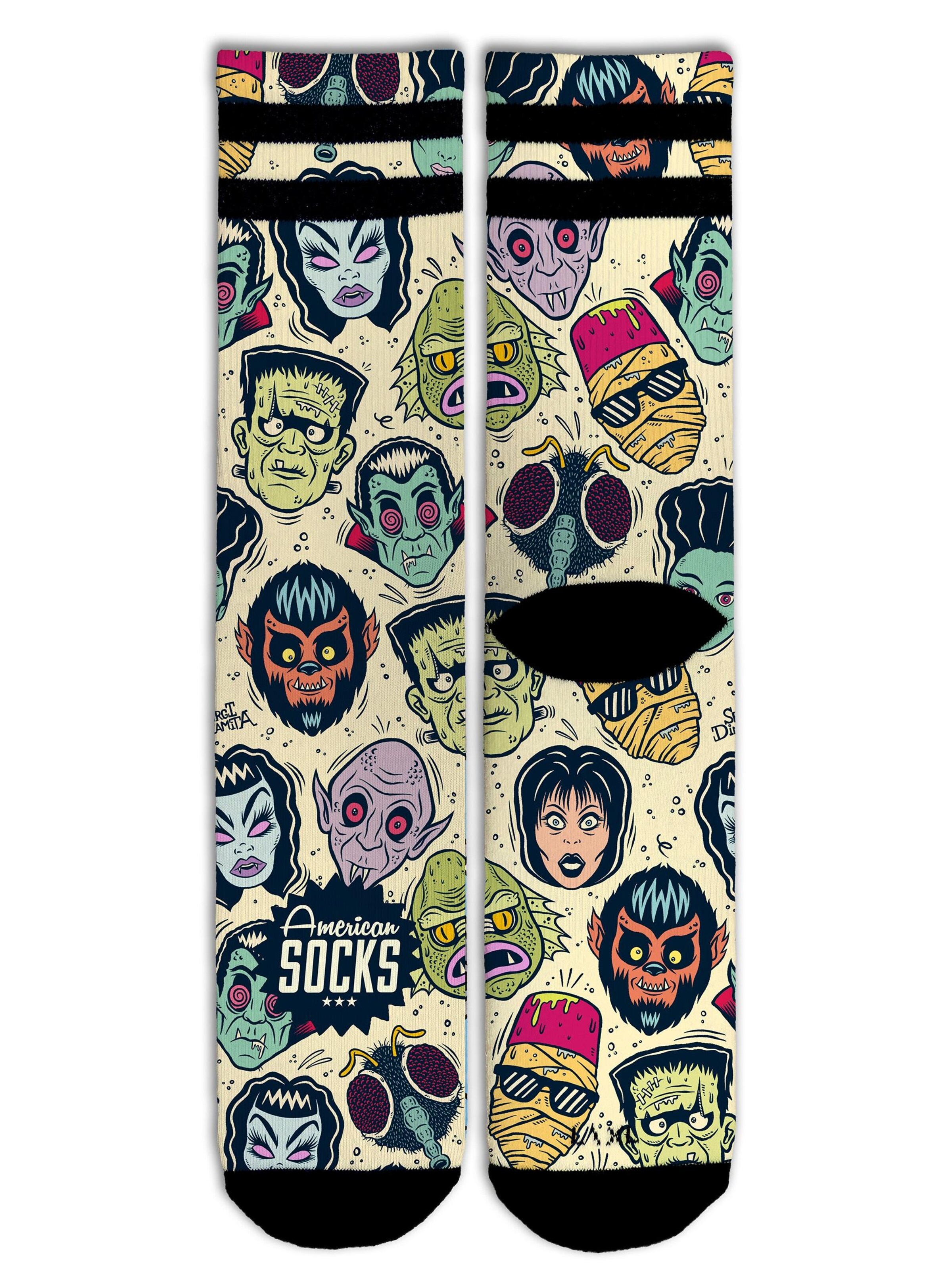 Chaussettes 'Villains' American Socks en jaune