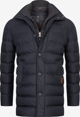 INDICODE JEANS Winterjas 'Wooding' in Blauw: voorkant