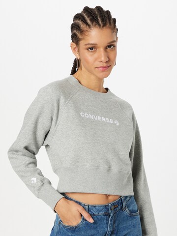 CONVERSE Sweatshirt in Grau: predná strana