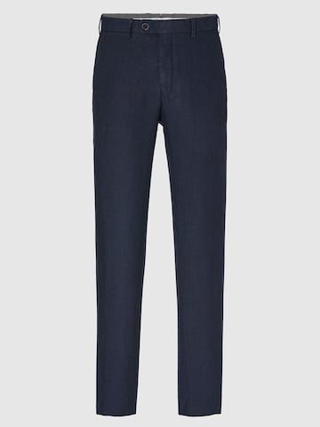 Hiltl Regular Chino Pants 'Parma I - Gewaschener Leinen' in Blue: front