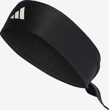 ADIDAS PERFORMANCE Athletic Headband in Black: front