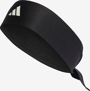 Bandeau de sport ADIDAS PERFORMANCE en noir : devant