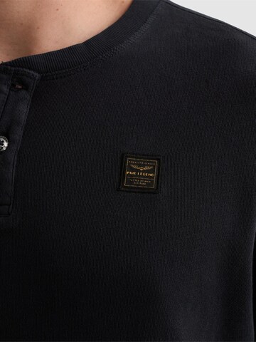 PME Legend Regular fit Skjorta 'Henley T-shirt with long sleeves and garment-dye wash' i blå