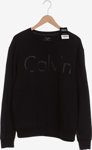 Calvin Klein Sweatshirt & Zip-Up Hoodie in XL in Black: front