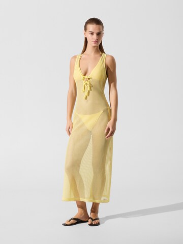 Karl Lagerfeld - Vestido de playa en amarillo: frente