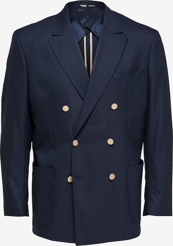 Coupe regular Veste de costume 'Barry' SELECTED HOMME en bleu : devant