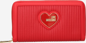 Love Moschino Wallet in Red: front