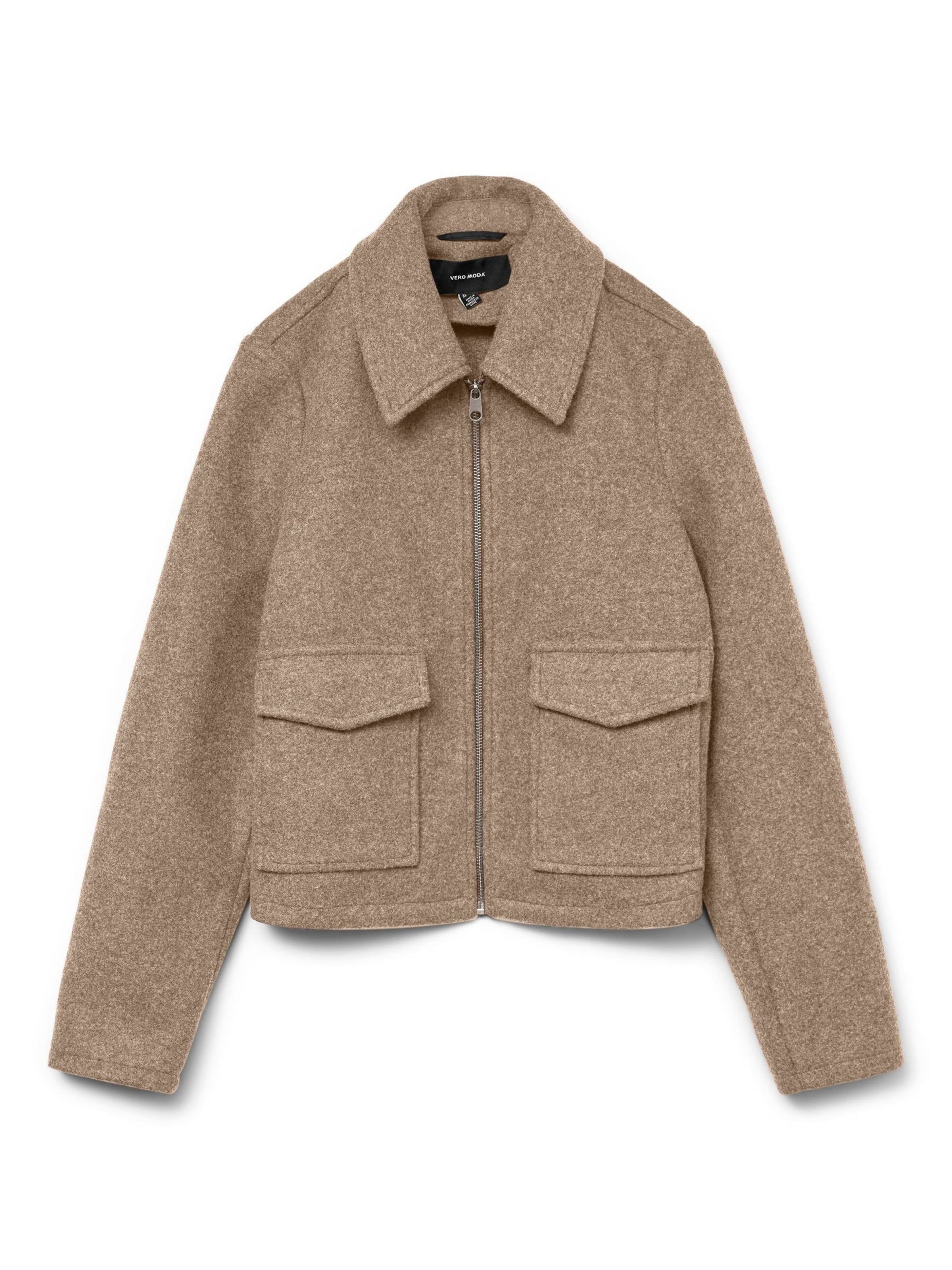 VERO MODA Between-Season Jacket 'VMSafir' in Beige: front