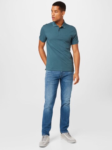 BOSS Black Poloshirt 'Pallas' in Blau