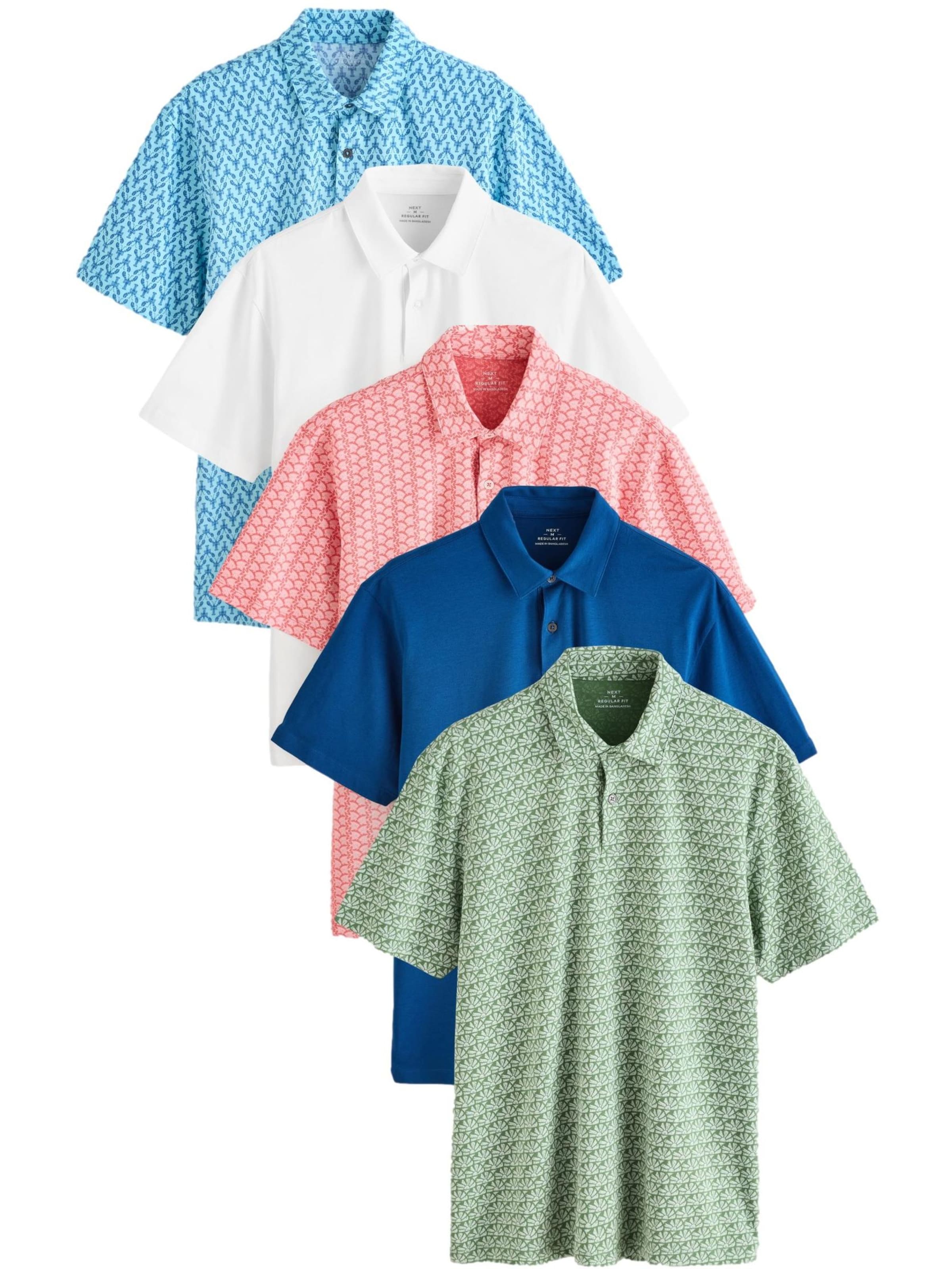 kék / vízszín / khaki / rózsaszín / fehér Next Póló, Termék nézet