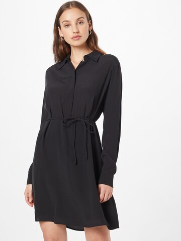 Calvin Klein Shirt dress in Black: front