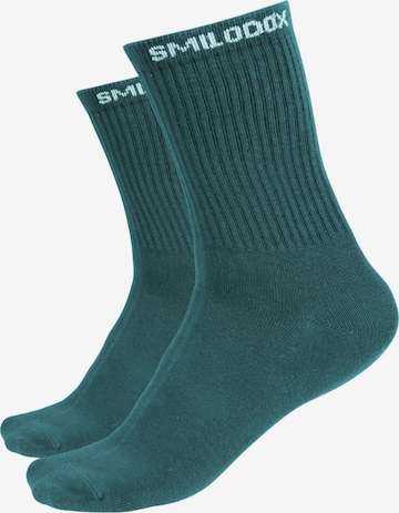 Chaussettes de sport Smilodox en vert : devant