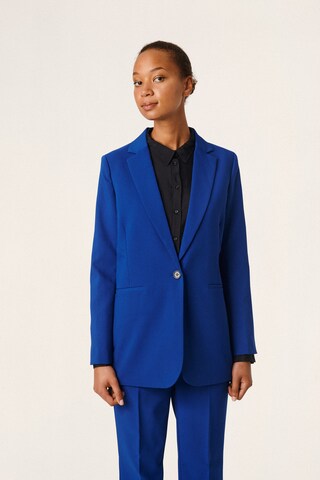 SOAKED IN LUXURY - Blazer 'Corinne' em azul: frente