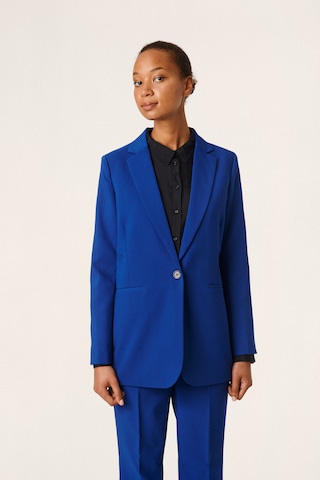 SOAKED IN LUXURY Blazer 'Corinne' in Blue: front