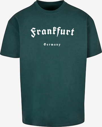 T-Shirt 'Frankfurt X' Merchcode en vert : devant