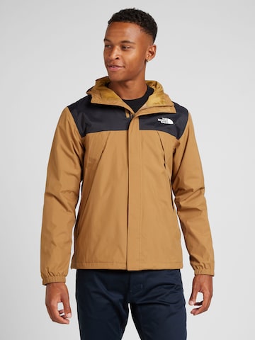 THE NORTH FACE Μπουφάν πεζοπορίας 'Antora' σε καφέ: μπροστά